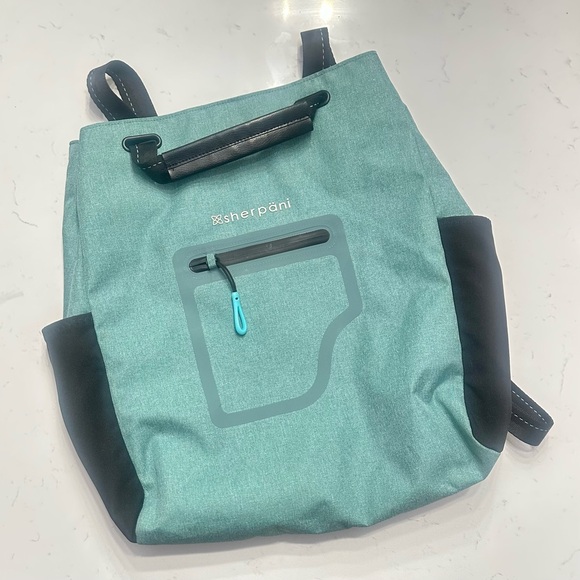 Sherpani Teal and Black Cabo Travel Backpack - Picture 1 of 2